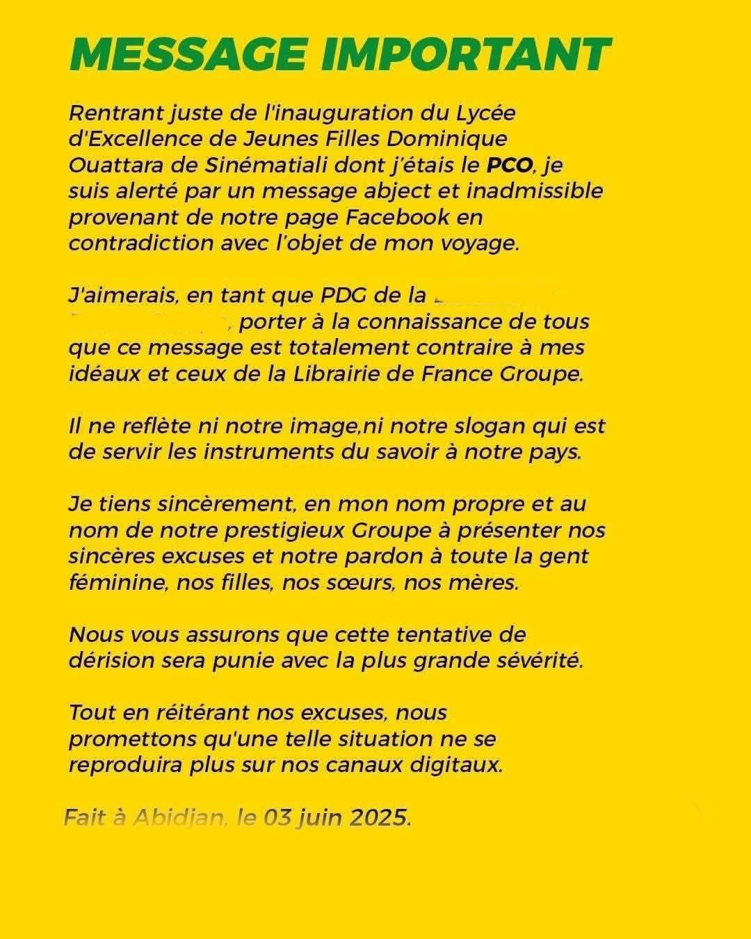 Mise au point de la librairie